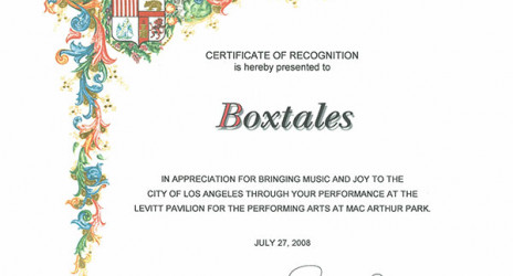 Bringing Music and Joy to the City of LA 2008